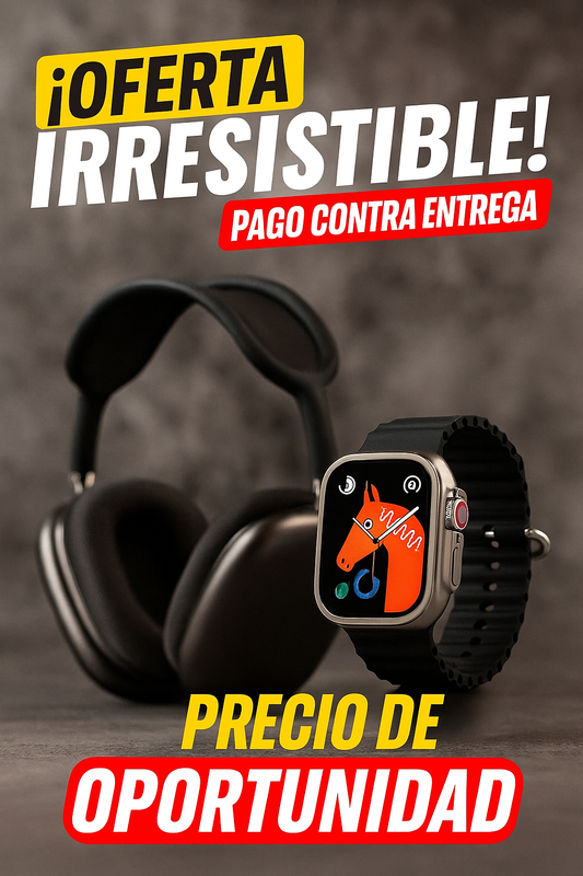 🕒 REJO P9 ULTRA SMARTWATCH NEGRO ¡Con 2 correas GRATIS y pago al recibir!